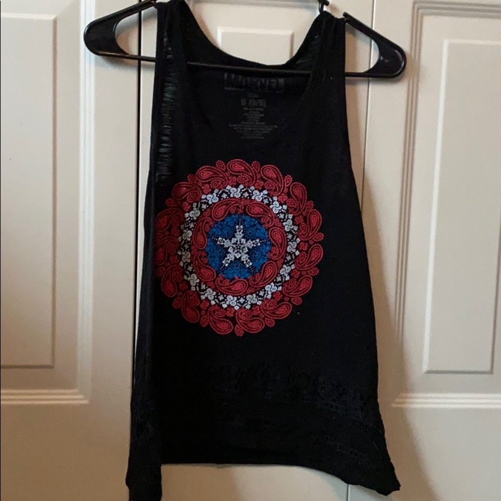 Captian America Shield Tank